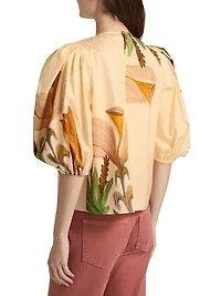 Anna Zemankova Ravena Printed Cotton Top