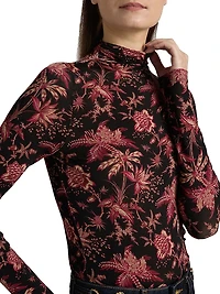 Aurelia Floral Turtleneck Top
