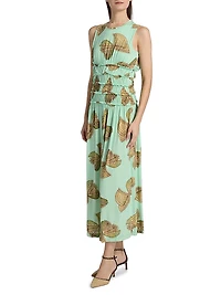 Anna Zemankova Kamaria Printed Midi-Dress