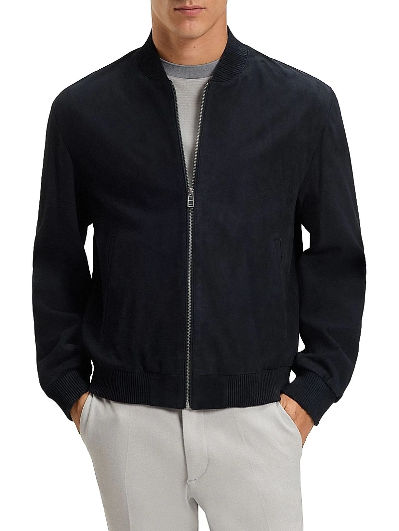 Regular-Fit Biker Jacket Metis Suede