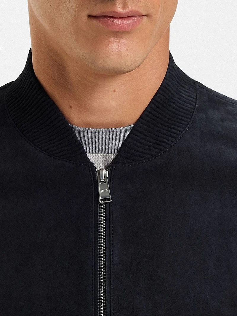 Regular-Fit Biker Jacket Metis Suede