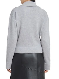 Cashmere-Merino Wool Half-Zip Pullover