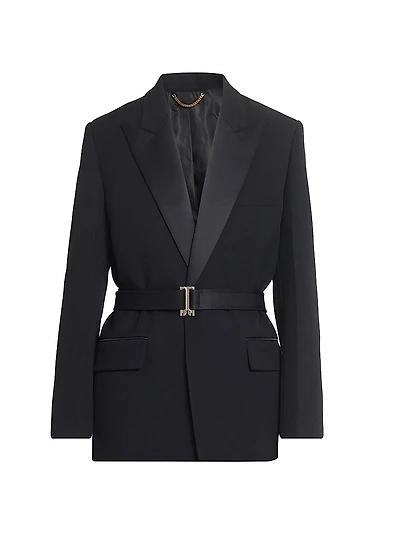 Belted Tailored Blazer