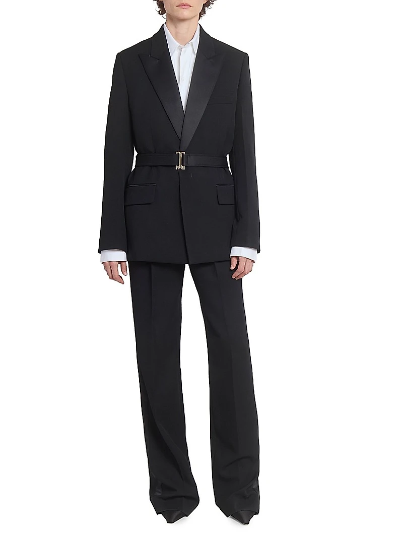 Belted Tailored Blazer