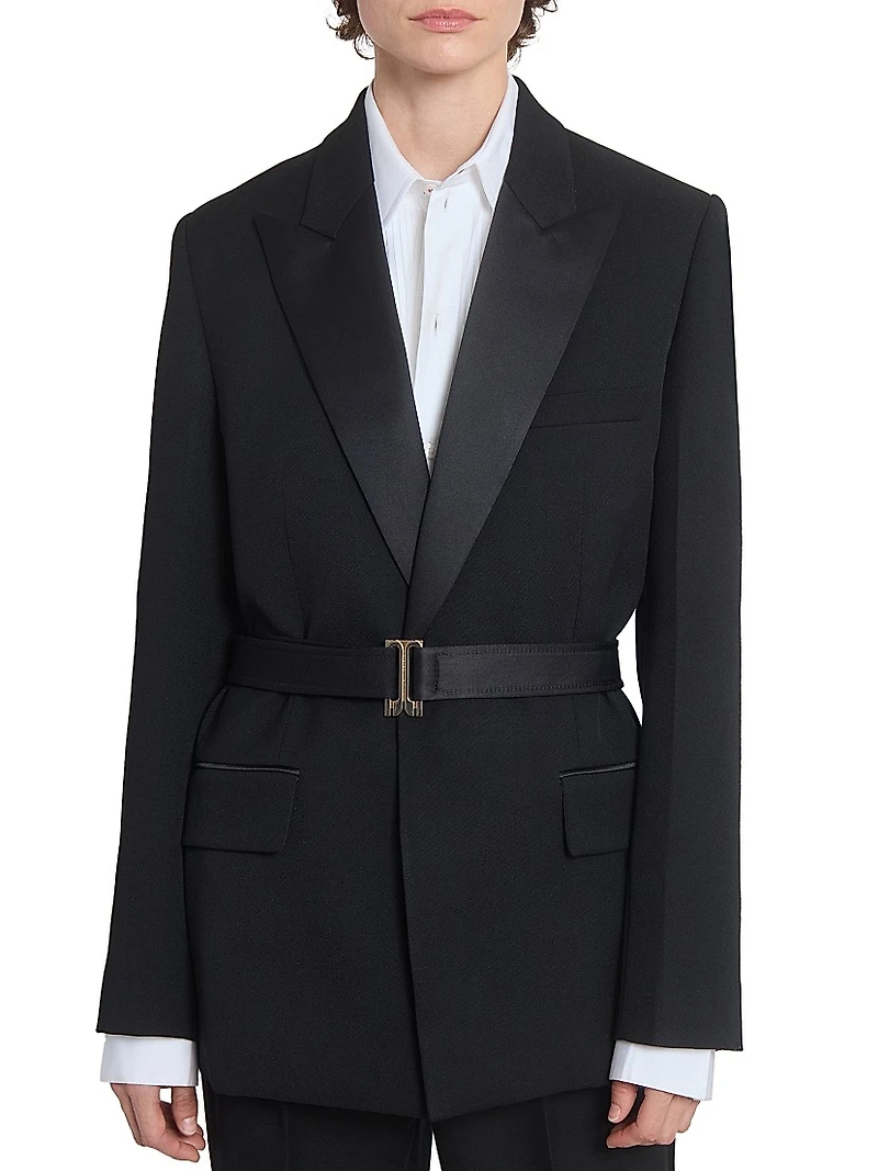 Belted Tailored Blazer