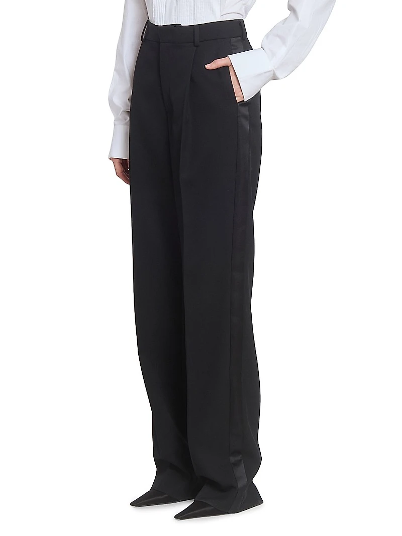 Tailored Straight-Leg Trousers