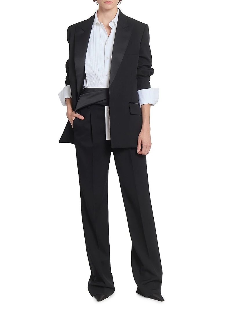 Tailored Straight-Leg Trousers
