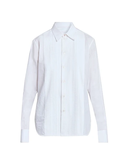 Pintuck Cotton Shirt