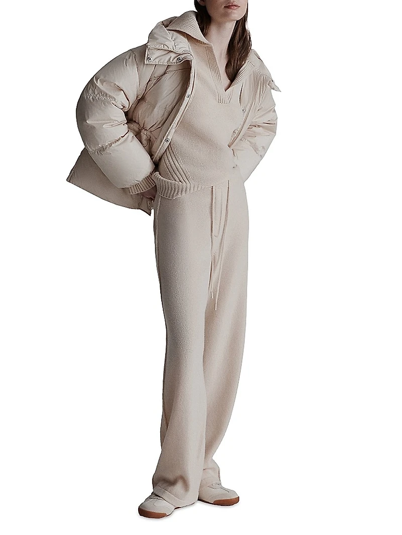 Boxy Fit Polo Neck Sweater