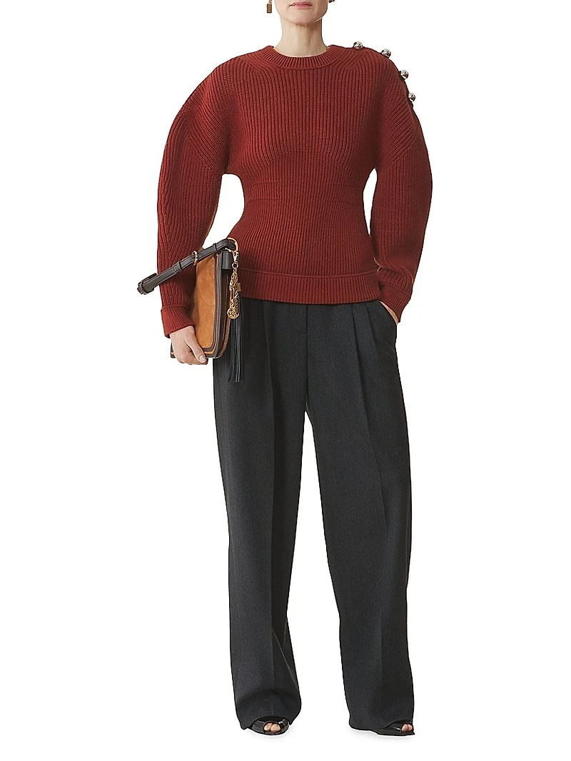 Wool Ribbed Sweater