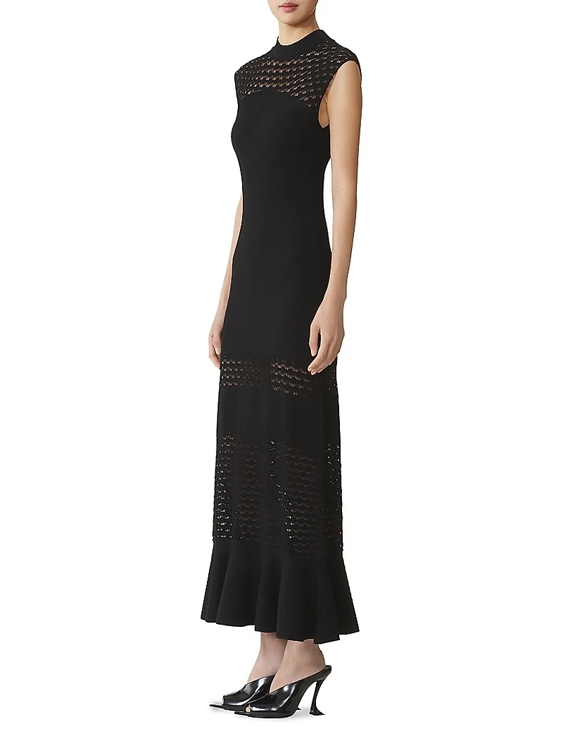 Lace Detail Dress Viscose