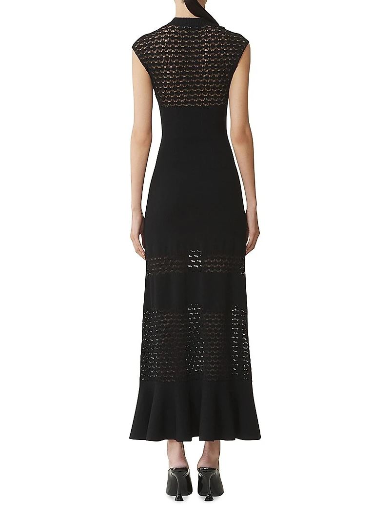 Lace Detail Dress Viscose