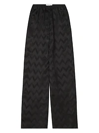 Fluid Pants Jacquard Viscose