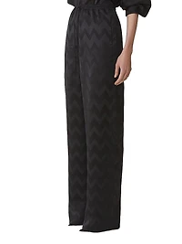 Fluid Pants Jacquard Viscose