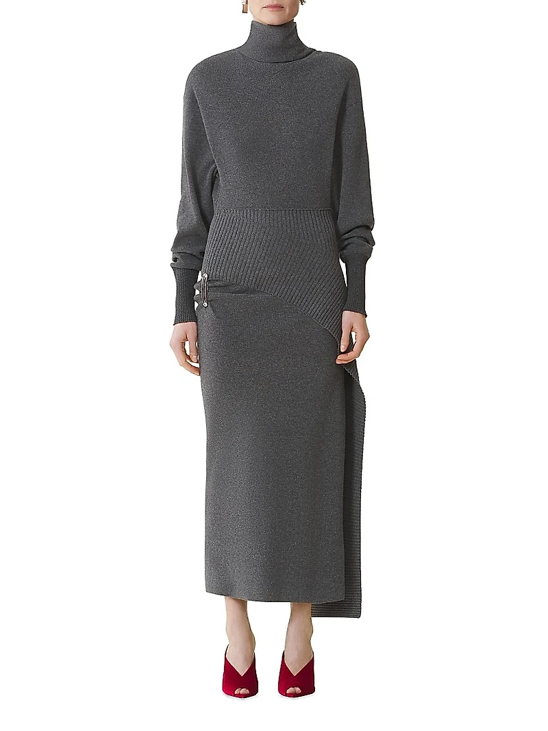 Wool and Cashmere Midi Dress