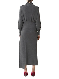 Wool and Cashmere Midi Dress