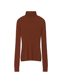 Merino Wool and Silk Turtleneck Sweater