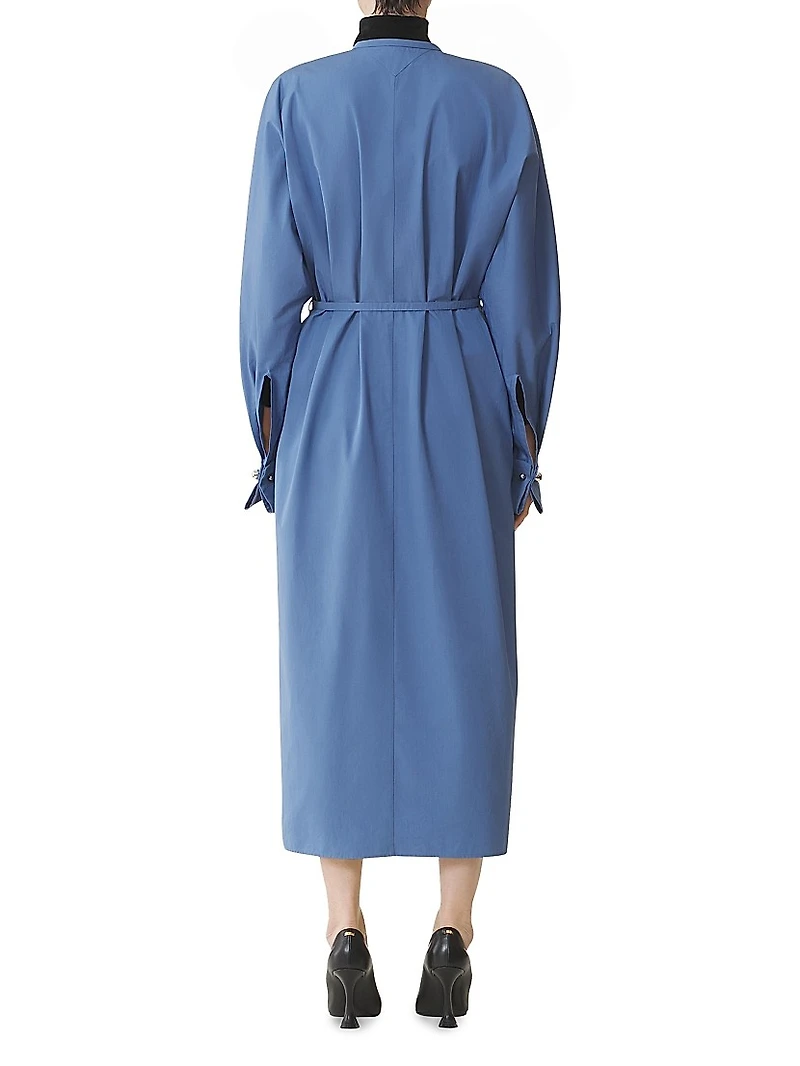 Shirt Dress Poplin Cotton