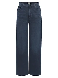 Hepburn Wide Leg Aura High Rise Jeans