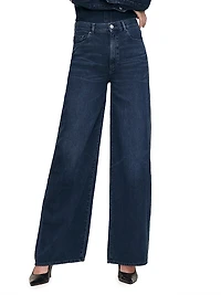 Hepburn Wide Leg Aura High Rise Jeans