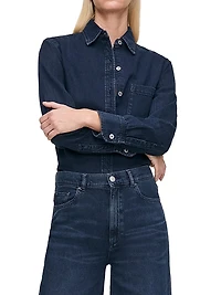 Hepburn Wide Leg Aura High Rise Jeans