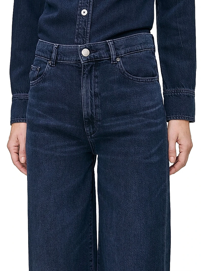 Hepburn Wide Leg Aura High Rise Jeans