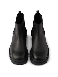 Stamped Leather Chelsea Boots