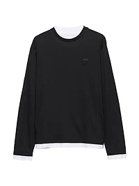 Long-Sleeved Cotton T-Shirt