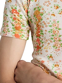 Floral Print Cotton T-Shirt