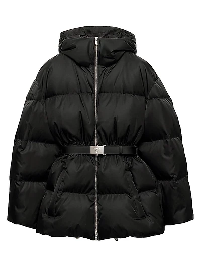 Re-Nylon Hooded Down Jacket