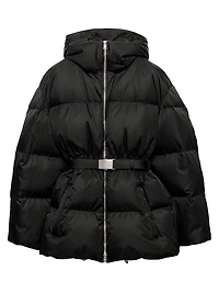Re-Nylon Hooded Down Jacket