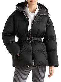 Re-Nylon Hooded Down Jacket