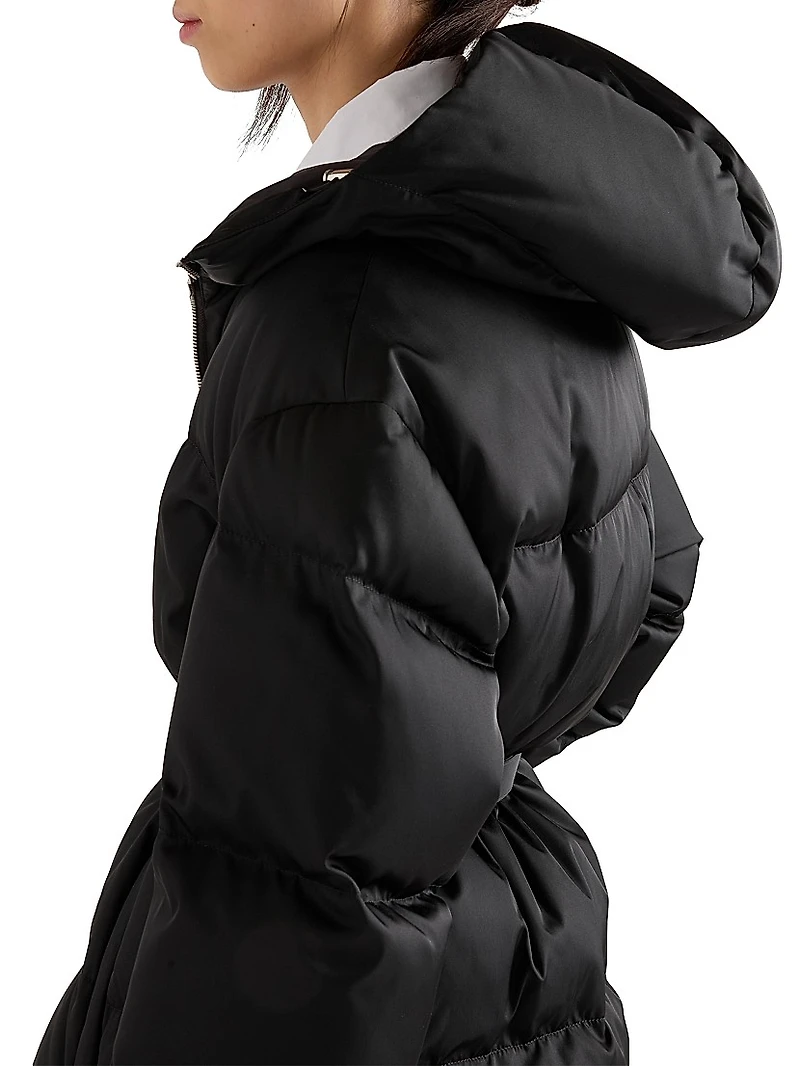 Re-Nylon Hooded Down Jacket