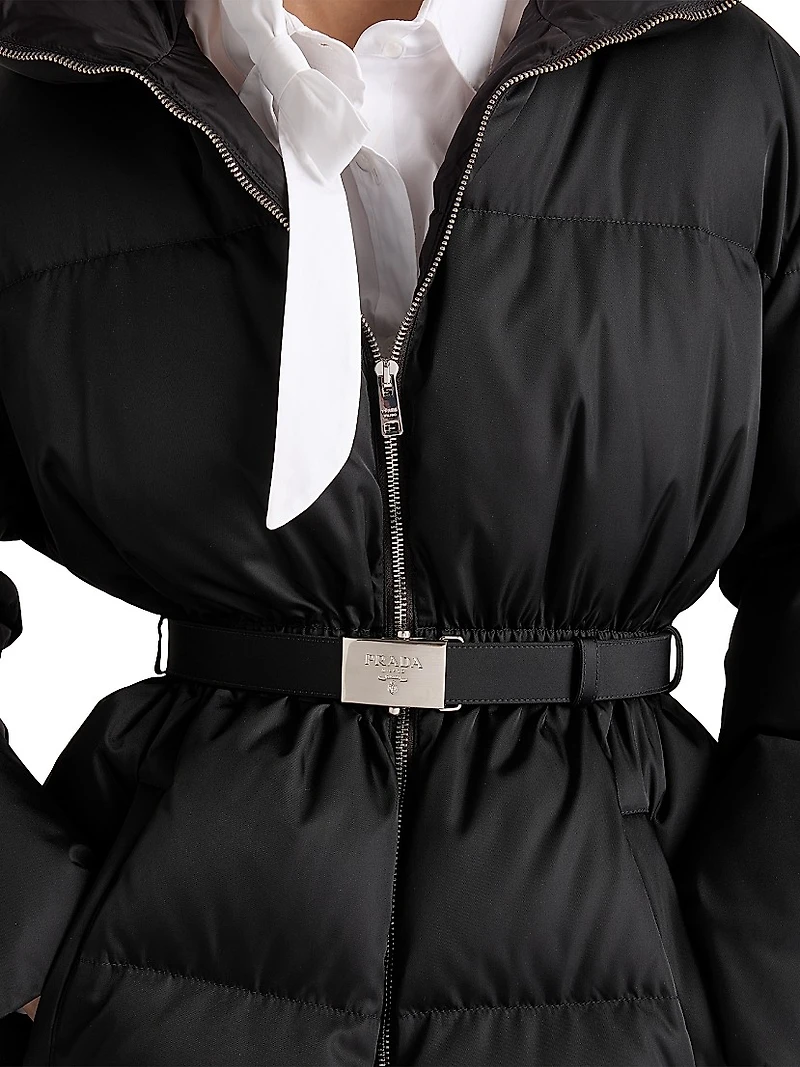 Re-Nylon Hooded Down Jacket