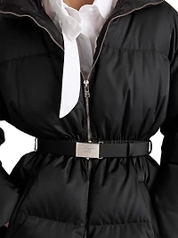 Re-Nylon Hooded Down Jacket