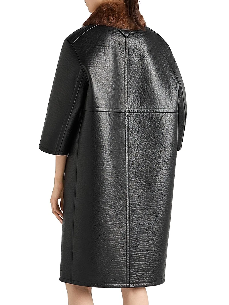 Bonded Leather Coat
