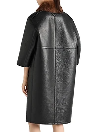 Bonded Leather Coat