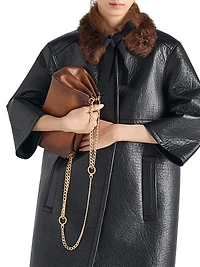 Bonded Leather Coat