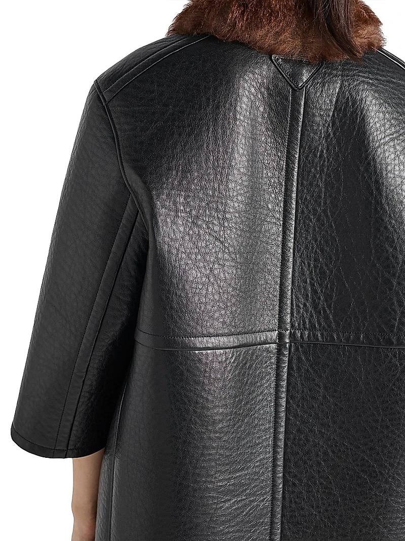 Bonded Leather Coat