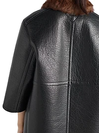 Bonded Leather Coat