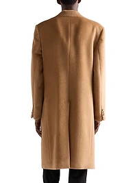 Double-Breasted Wool Blend Coat