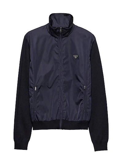 Superfine Wool Zipper Cardigan