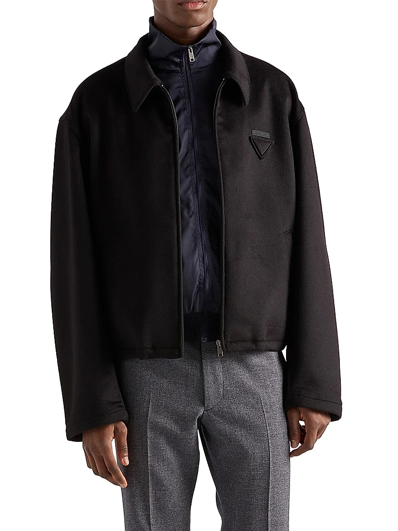 Superfine Wool Zipper Cardigan