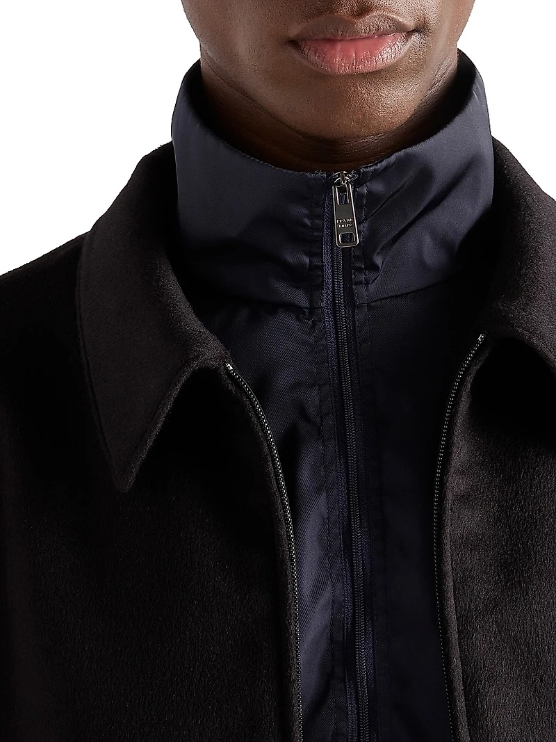 Superfine Wool Zipper Cardigan