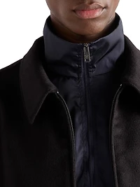 Superfine Wool Zipper Cardigan