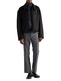 Superfine Wool Zipper Cardigan