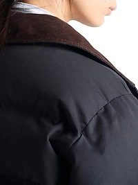 Cropped Compact Poplin Down Jacket