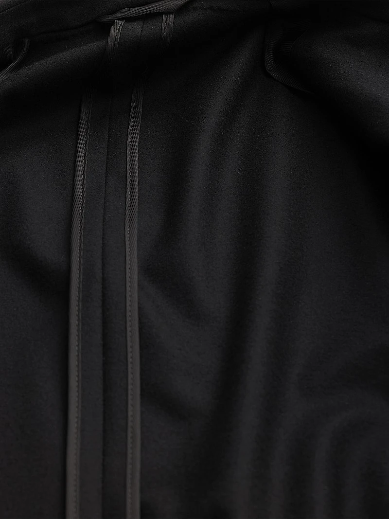 Single-Breasted Wool Blend Jacket