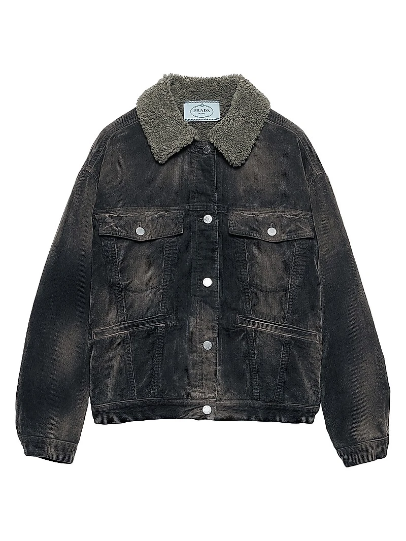 Corduroy Blouson Jacket