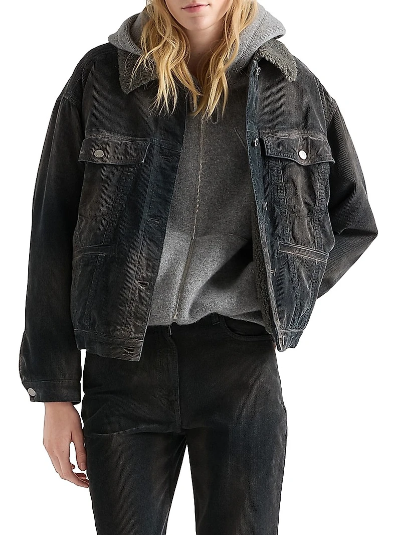 Corduroy Blouson Jacket